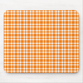 Oranje Witte Gekruist Patroon Muismat