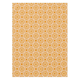 Oranje Witte Geometrische Naadloos Patroon Tafelkleed