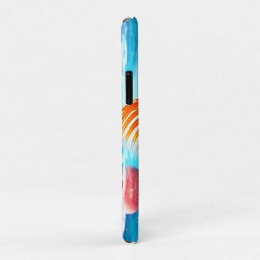 Oranje witte goudvis Case-Mate iPhone case (Achterkant/rechts)