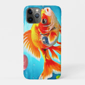 Oranje witte goudvis Case-Mate iPhone case (Achterkant)