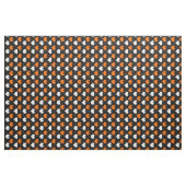 Oranje Witte Harten Zwart Stof (Yard (91,4 cm))