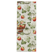 ORANJE WITTE HERFST AUTUMN PUMPKINS WIJN CADEAUTAS (Voorkant)