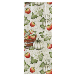 ORANJE WITTE HERFST AUTUMN PUMPKINS WIJN CADEAUTAS