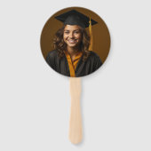 Oranje Witte Medische School Afstudeerfeest Handwaaier (Achterkant)