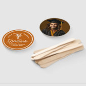 Oranje Witte Medische School Afstudeerfeest Handwaaier (Niet-gemonteerd)