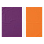 Oranje Witte Paarse Plain Kleurblok Ontwerp Tafelkleed (Voorkant (Horizontaal))