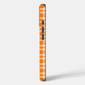 Oranje Witte Plaid Patroon Case-Mate iPhone Case (Achterkant / Links)