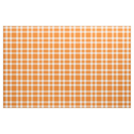 Oranje Witte Plaid Patroon Stof (Yard (91,4 cm))
