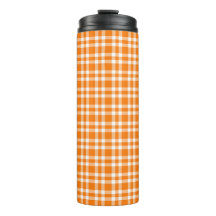 Oranje Witte Plaid Patroon