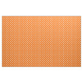 Oranje Witte Polka Dots Textiel Stof (Yard (91,4 cm))