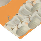 Oranje Witte Pompoenen Thanksgiving Herfst Lange Tafelloper (Hoek)