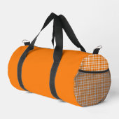 Oranje Witte Ruitpatroon Klein Plunjezak (Rechterhoek)