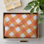 Oranje Witte Rustieke Landelijke Herfst Monogram I Tissuepapier (Geschenk)