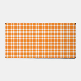 Oranje Witte Rut Patroon Bureaumat