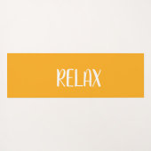 Oranje witte ster yogamat (Achterkant (horizontaal))