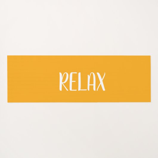 Oranje witte ster yogamat (Achterkant (horizontaal))