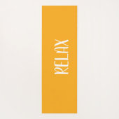 Oranje witte ster yogamat (Achterkant)