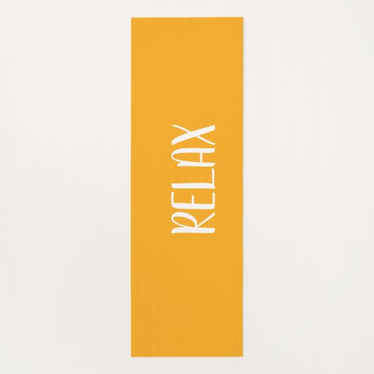 Oranje witte ster yogamat (Achterkant)