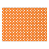 Oranje witte stippen ontwerp tafelkleed (Voorkant (Horizontaal))