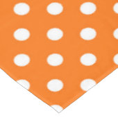 Oranje witte stippen ontwerp tafelkleed (Gekanteld)