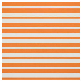 Oranje Witte Strepen Patroon Ontwerp Stof