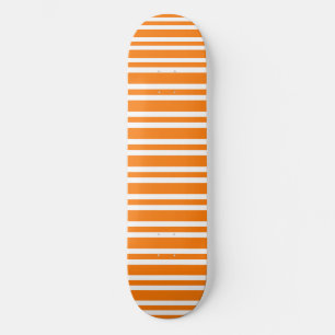 Oranje Witte Strepen Patroon Persoonlijk Skateboard