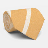 Oranje witte strepen stropdas (Opgerold)