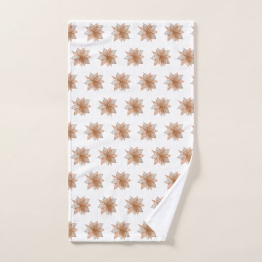 ORANJE WITTE STROOM MET BEDROOM TOWEL SET BAD HANDDOEK (Handdoek)