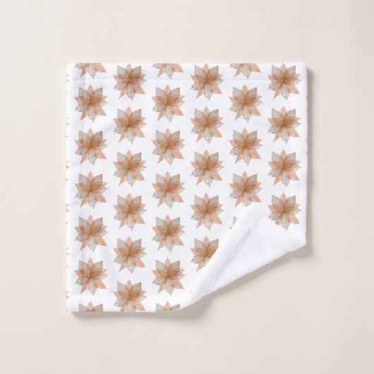 ORANJE WITTE STROOM MET BEDROOM TOWEL SET BAD HANDDOEK (Wasdoekje)