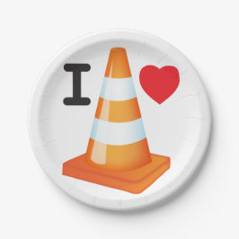 Oranje Witte Student Pranks Met Verkeerskegels Papieren Bordje