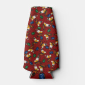 Oranje witte vlinders, Emerald, Sapphire op red Flesjeskoeler (Voorkant)