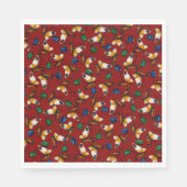 Oranje witte vlinders, Emerald, Sapphire op red Servet (Voorkant)