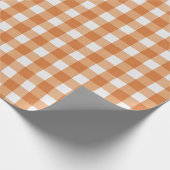 Oranje witte Waterverf Geplakte buffeldoos Cadeaupapier (Hoek)