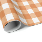 Oranje witte Waterverf Geplakte buffeldoos Cadeaupapier (Rol Hoek)