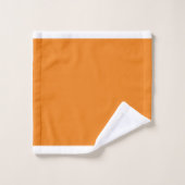 Oranje & Witte Wiskeukenset bijvoegen Bad Handdoek (Wasdoekje)