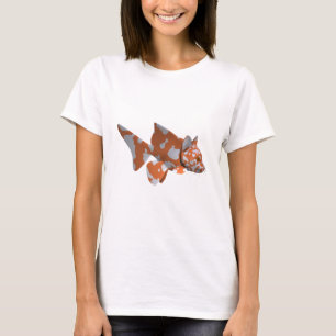 Oranje-witte zeehaai t-shirt