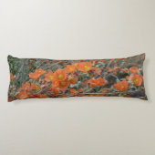 Oranje woestijnvloer in bloem lichaamskussen (Achterkant)