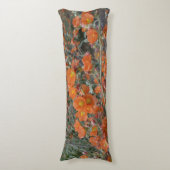 Oranje woestijnvloer in bloem lichaamskussen (Voorkant Verticaal)