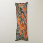 Oranje woestijnvloer in bloem lichaamskussen (Achterkant (Verticaal))