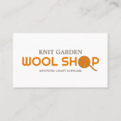 Oranje wol Winkel, Knitting Store, Garn Store Visitekaartje (Voorkant)