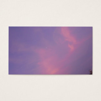 Oranje wolken aan de blauwe lucht bij zonsopgang visitekaartjes