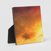 Oranje wolken fotoplaat (Voorkant)