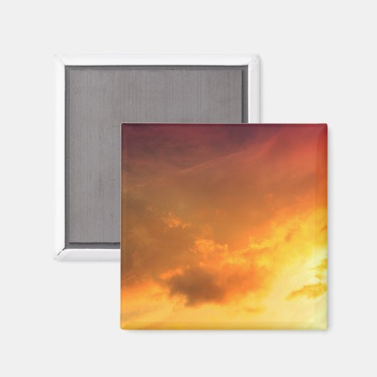 Oranje wolken magneet (Voorkant / Achterkant)