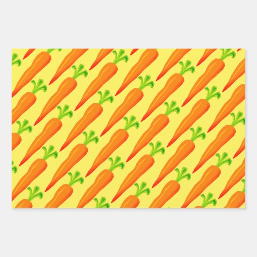 Oranje wortel plant gebaseerde voedsel aangepaste  inpakpapier vel (Voorkant 2)