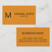 Oranje wortelachtergrond visitekaartje (Voorkant / Achterkant)