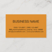 Oranje wortelachtergrond visitekaartje (Achterkant)