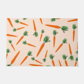 Oranje wortelpatroon deurmat (Voorkant)