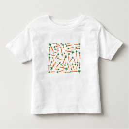 Oranje wortelpatroon kinder shirts