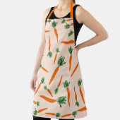 Oranje wortelpatroon schort (Insitu)