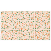 Oranje wortelpatroon tafelkleed (Voorkant (Horizontaal))